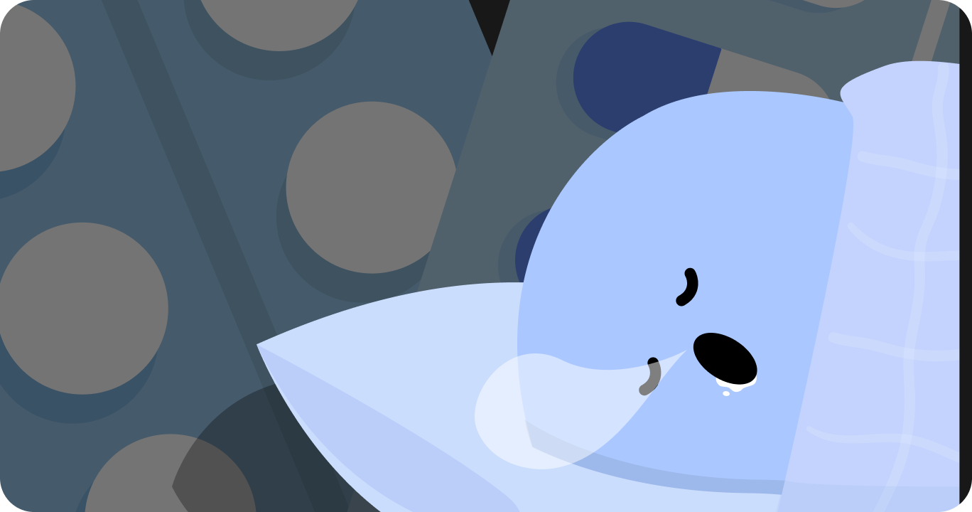 メラトニンを摂取した後に眠る様子