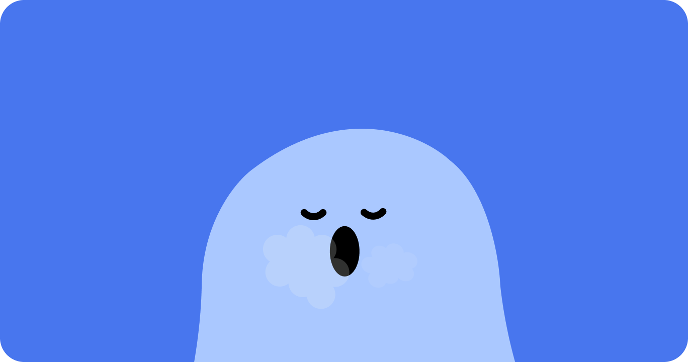 ぐっすり眠るための呼吸法をしている姿