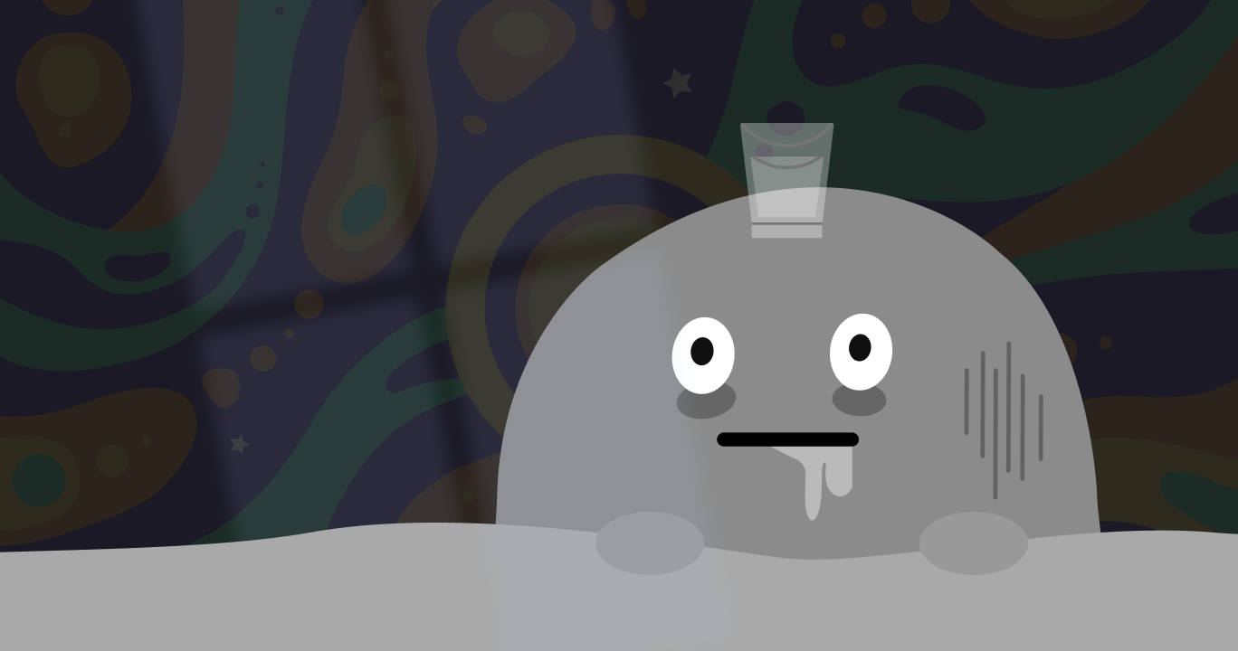 酒を飲むと覚醒効果を感じて眠れなくなる人の様子