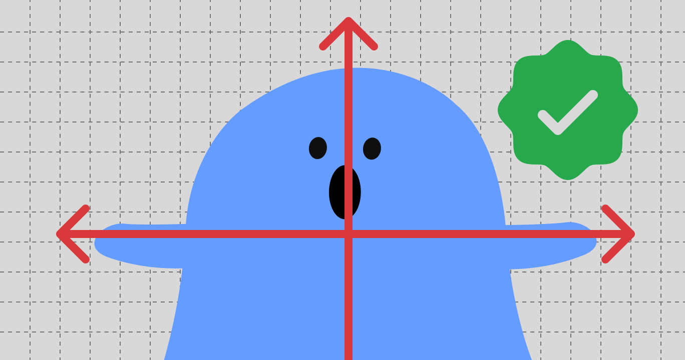 立ち上がったときには左右のバランスをできるだけ均等に保つことが、腰痛の緩和に役立つことを示すイラスト
