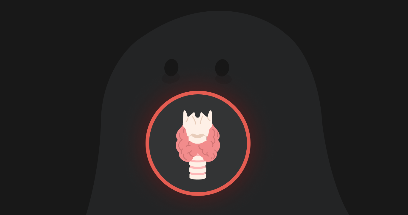 毎日疲れが取れない原因のひとつに、甲状腺機能低下症があることを説明する図