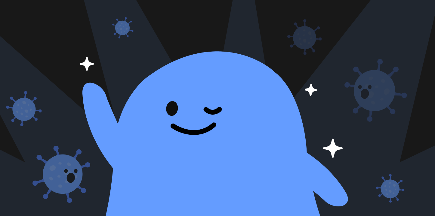 十分な睡眠が免疫力強化と風邪の回復に重要であることを表現したイラスト