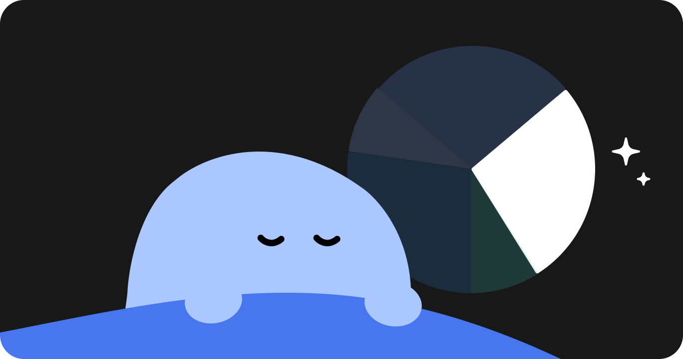 深い睡眠段階で眠っている様子