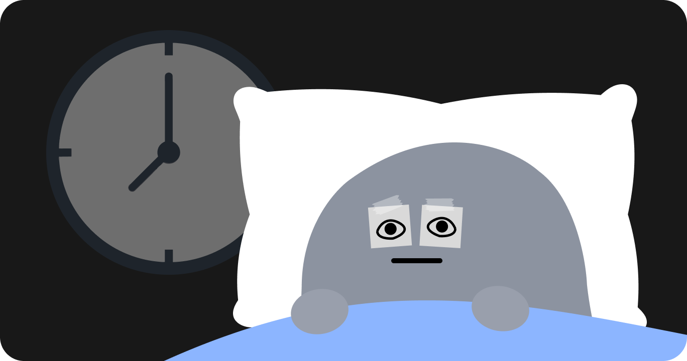 快眠のための睡眠の質改善方法を待っている様子