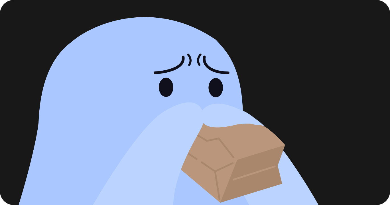 パニックのあとに深呼吸をして気持ちを落ち着かせている人