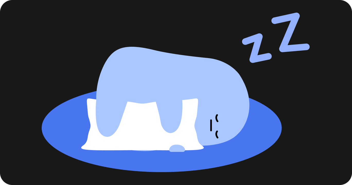 横向きで眠っている人