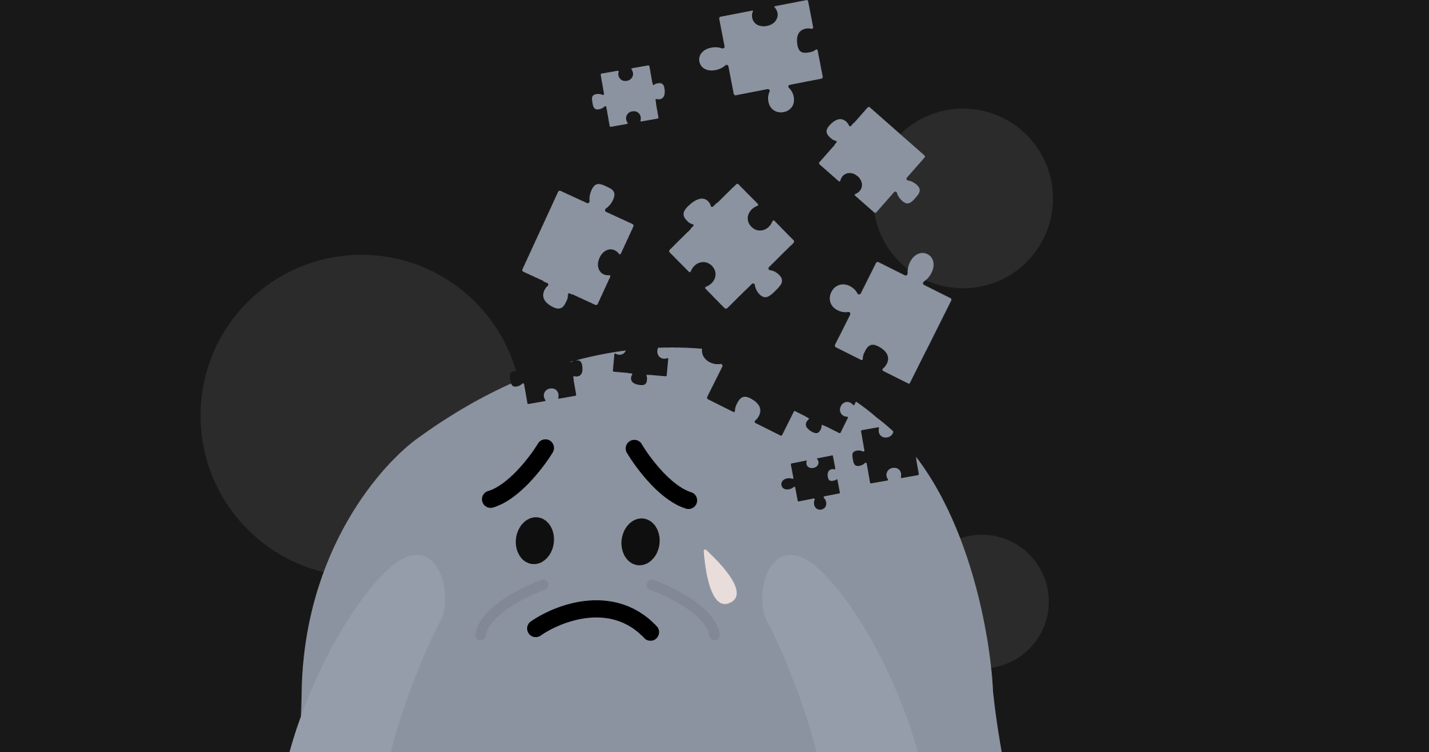 수면 부족으로 인해 기억력이 저하되고, 배운 정보를 쉽게 잊어버리는 현상을 표현한 이미지